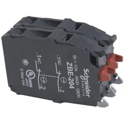 Schneider Electric ZBE204 Hilfsschalter, Kontaktblock, Harmony XB4 und XB5, 22mm, 30mm, Schraubklemme, doppelt, 2Ö  - 5 Stück