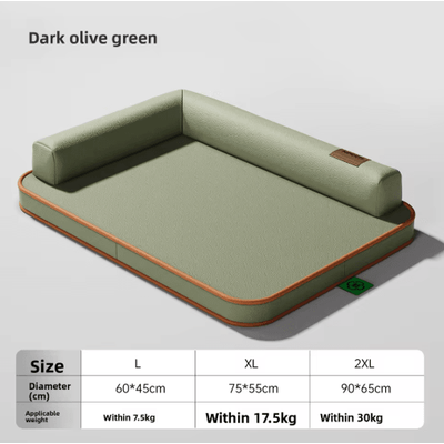 Inspire Picks All Season Waterproof Dog Mat Tear Resistant Washable Bed For Medium & Large Dogs green xxl