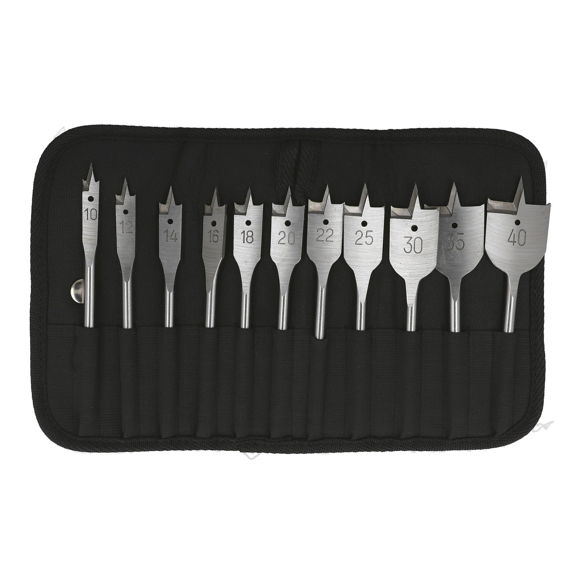 Heller CV-Flachfräsbohrer-Quickbit Set 11-teilig 10-40mm (26508)