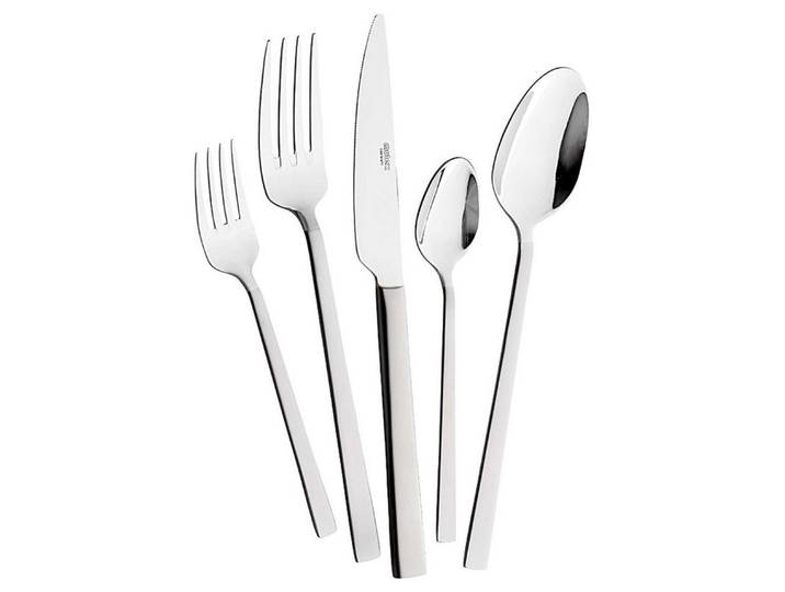 Mulex Besteck-Set, Chrom-Edelstahl-Legierung 18/0 – teilsatiniert