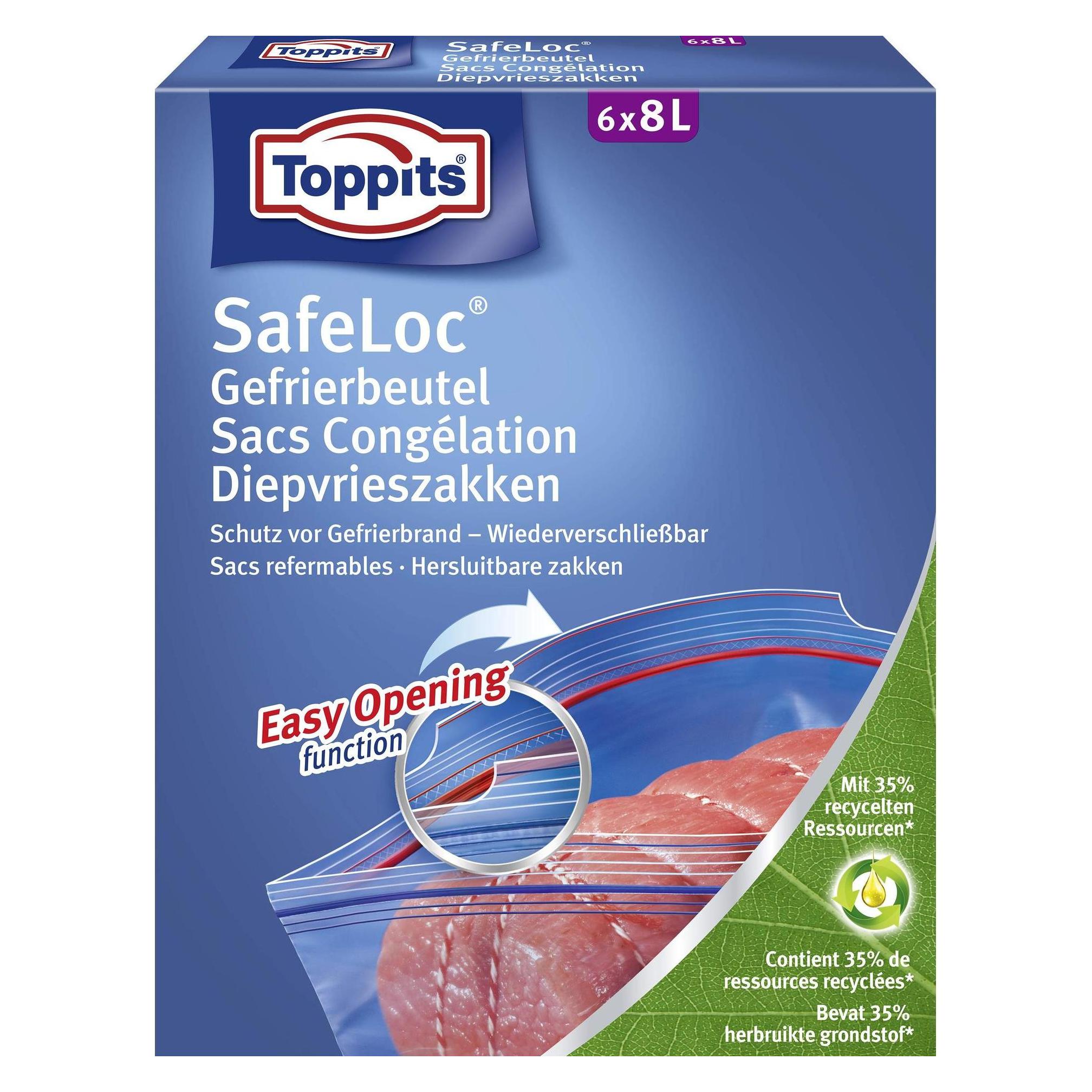 Toppits Doppelverschluss Gefrierbeutel (6x) (200853)