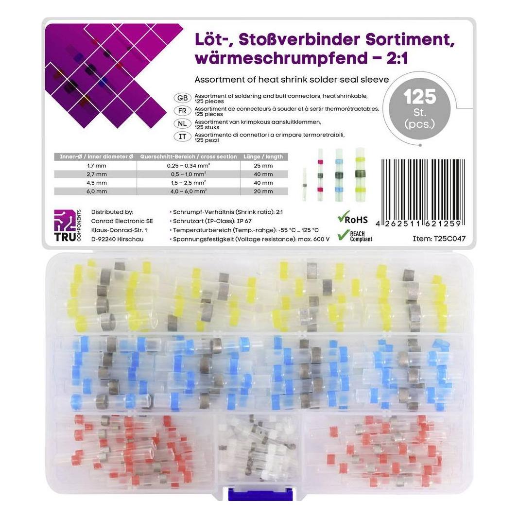 Tru Components T25C047 Stossverbinder mit Schrumpfschlauch 0.25 mm² 6.0 mm² Volli (T25C047)