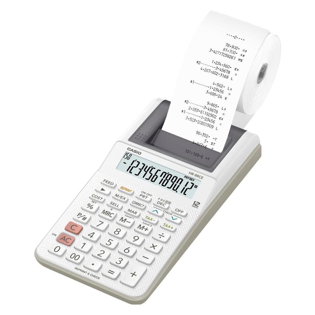 Casio HR-8RCE (Batteriebetrieb, Netzbetrieb) (CS-HR-8RCE-WE)