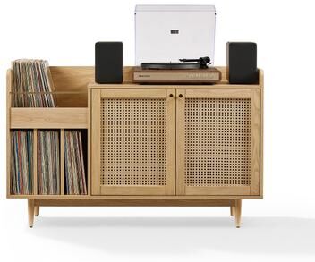 Crosley Furniture "Crosley Maeve Record Player Cabinet With Vinyl Storage - 15.75""d x 50""w x 31""h"