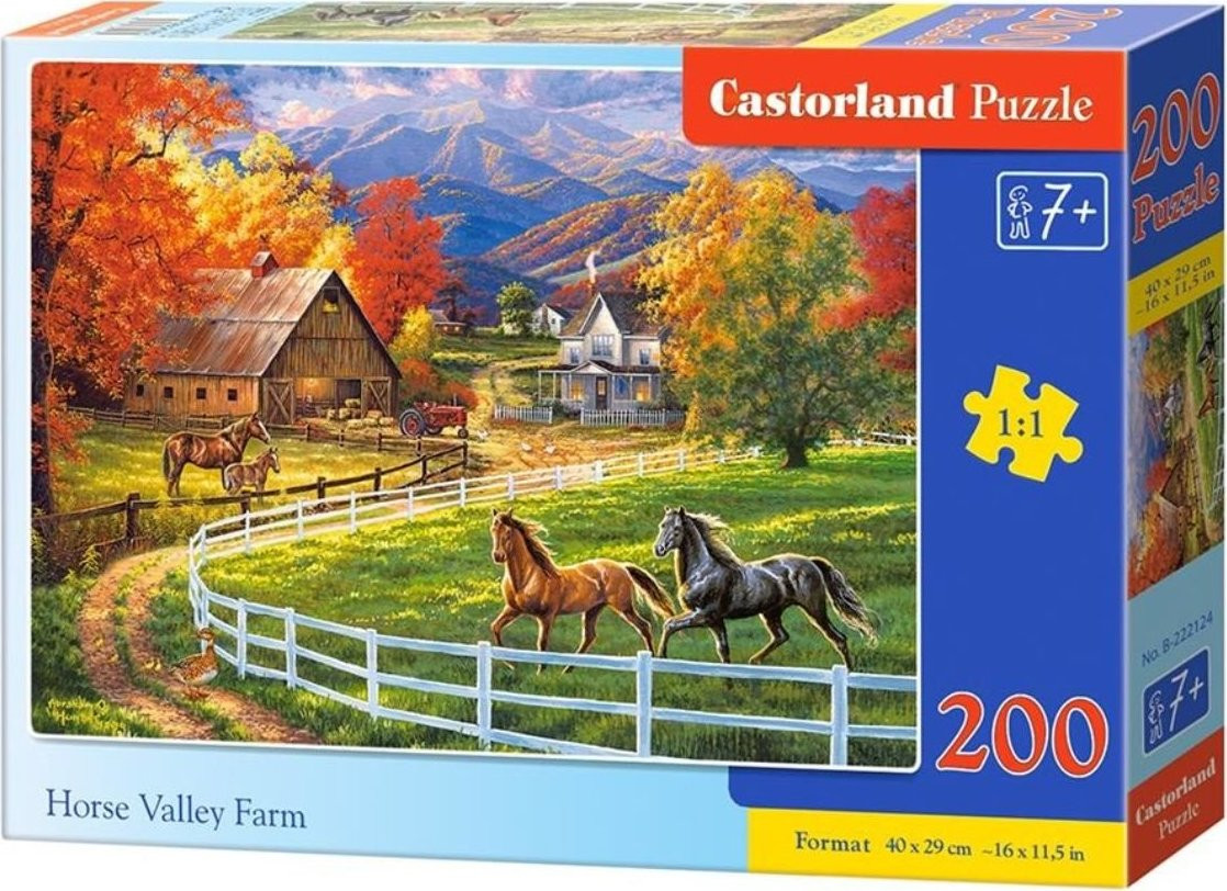 Castorland Puzzel Horse Valley Farms 200 stukken 222124