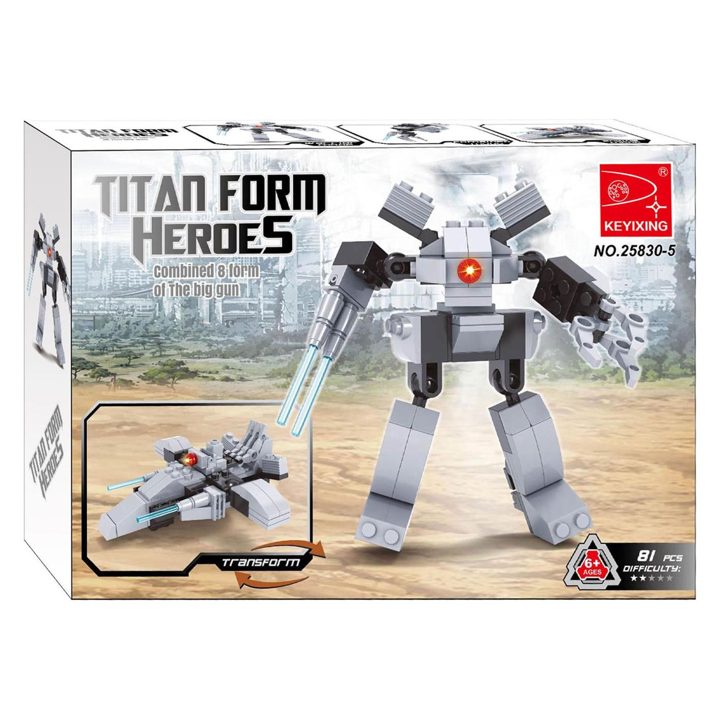 Lobbes Transform-Roboter/Raumschiff-Bausatz - 81-teilig (66853774)