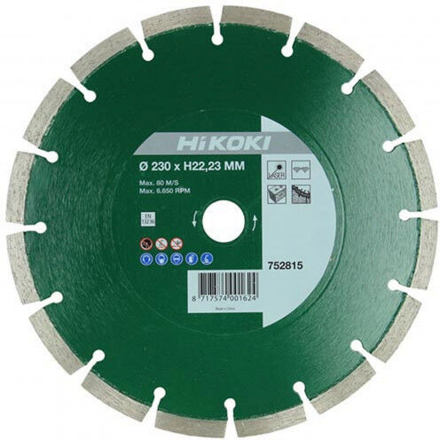 HiKOKI 752812 Lame de scie diamantée 125x22,2x10mm Type Universal Laser