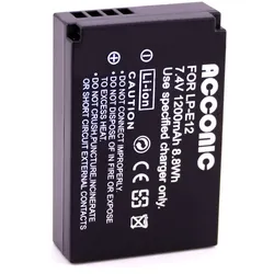 Acconic Photon Series LP-E12 Ersatz Akku für Canon M50 EOS-M50 LP-E12