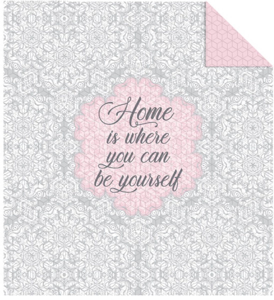 Bedsprei Home is where you can be yourself - 170 x 210 cm