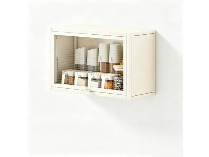 Gtzly Wandmontiertes Gewürzregal, Schmaler Küchen Schrank Kohlenstoffstahl Tragfähigkeit 40 kg, Montage Ohne Bohren, Befestigungsmaterial, Zuhause, Wohnmobil, Waschküche(16*12*7in/40*30*17cm)