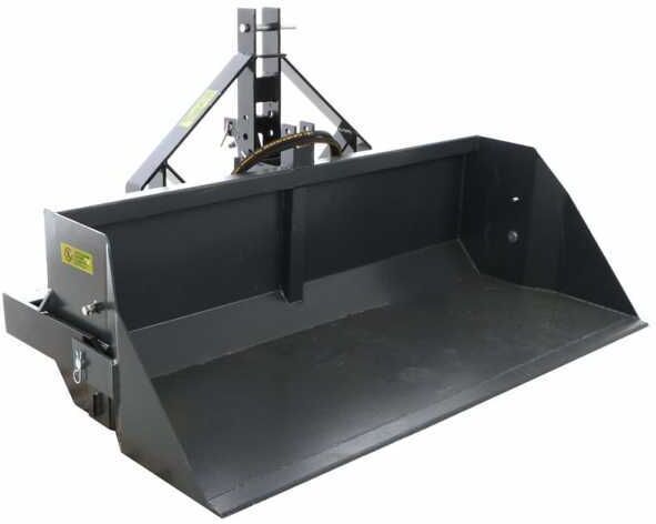 Godet arrière hydraulique pour tracteur BlackStone B-PAL H 200 - de 200 cm - Charge 700Kg