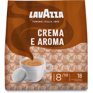 Lavazza Kaffeepads Crema e Aroma, mittlere Röstung, Arabica & Robusta, 18 Pads, 18 Stück