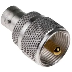 RS PRO HF Adapter, UHF - BNC, 50Ω, Male - Weiblich, Gerade, 300MHz, Elektronikkabel + Stecker
