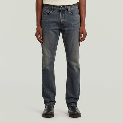 Straight-Jeans G-STAR "Mosa Straight", Herren, Gr. 36, Länge 34, schwarz (antic sand blast), Denim/Jeans, Obermaterial: 99% Baumwolle, 1% Elasthan, straight fit normal, Jeans Straight-Jeans, mit hellen Nähten