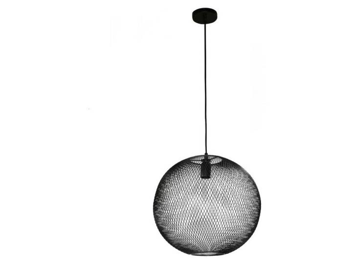 Suspension luminaire ronde en métal - Noir - D 40 x H 118 cm
