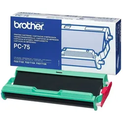 brother PC-75 Thermo-Druckfolie schwarz, 1 Rolle