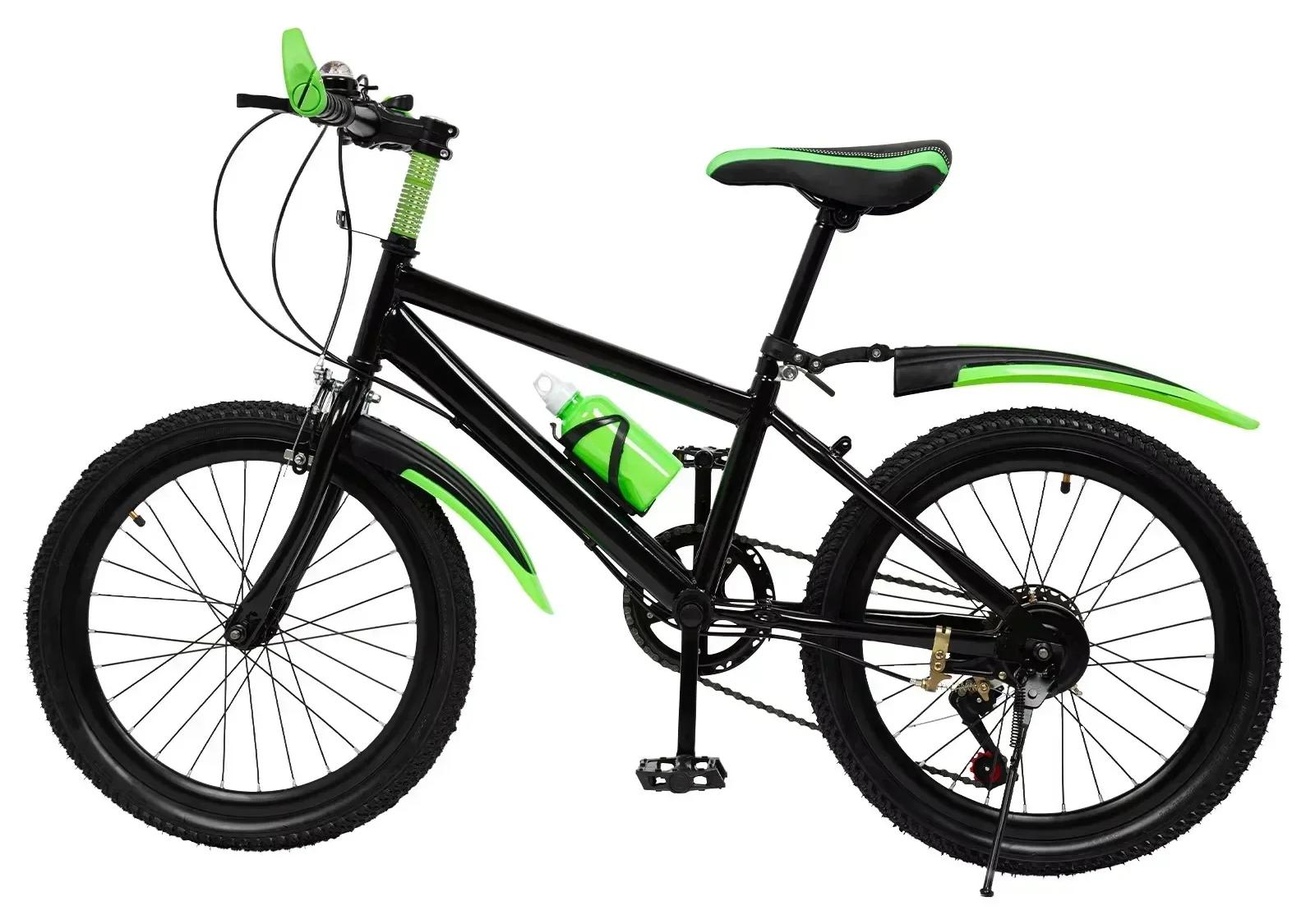 Kinderfahrrad - Mountainbike - 50 cm - 7 Gänge - Höhenverstellbar - Kohlenstoffstahl - 8-12 Jahre - Grün