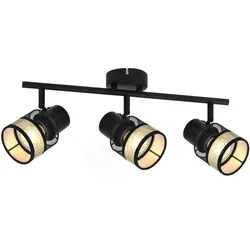 DECKENLEUCHTE Rhythmus 3flammig 53/10/18 cm Deckenlampe