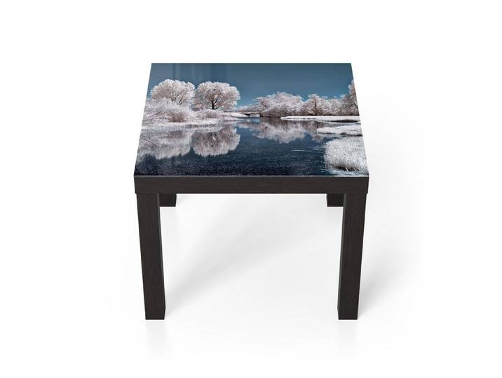 DEQORI Couchtisch 'Stille Wasser', Glas Beistelltisch Glastisch modern