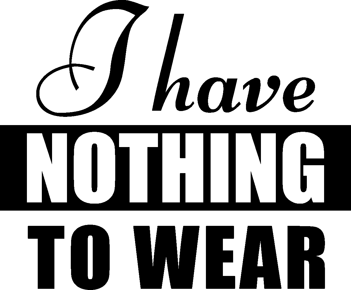 Ambiance-sticker Sticker citation I have nothing to wear