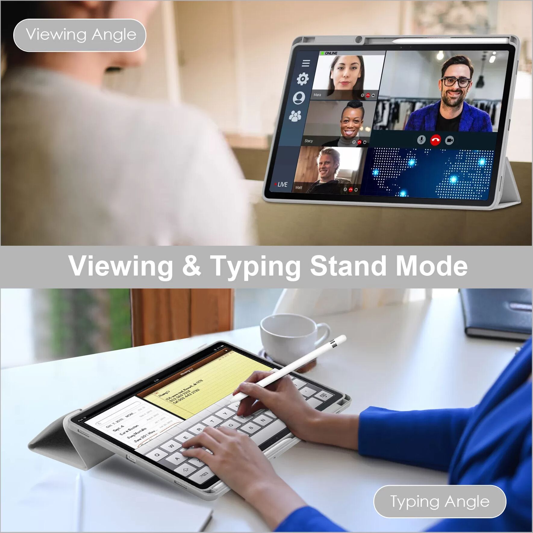 INF Faltbare Hülle für Samsung Galaxy Tab model 2