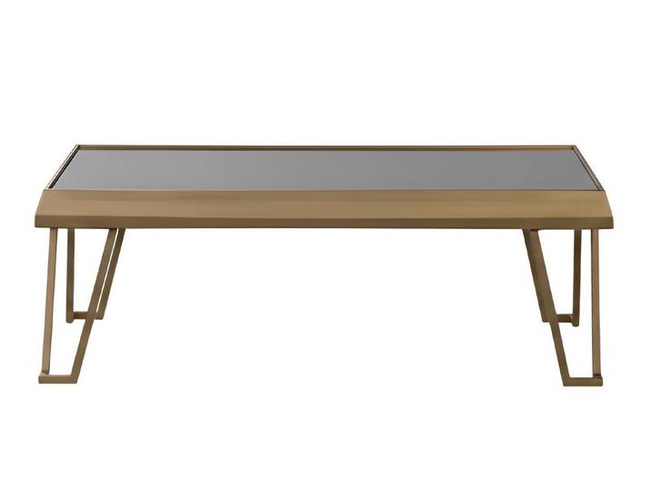 JVmoebel Couchtisch Goldener Couchtisch Minimalistischer Stil Modernes Design Metallrahmen