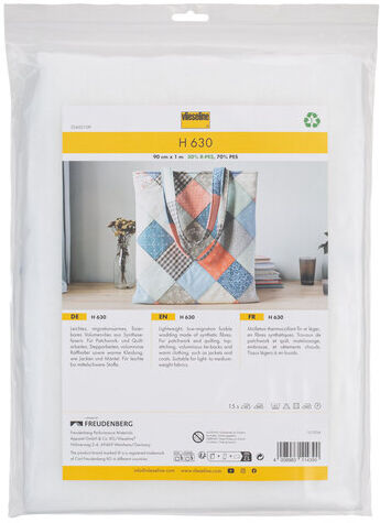 Vlieseline ® H 630 Volumenvlies SB-Zuschnitt, weiß, 100 x 90 cm