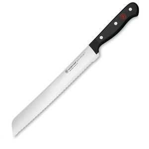 Wüsthof Brotmesser Gourmet 1025045723, 23 cm Edelstahlklinge mit Wellenschliff und Kunststoffgriff