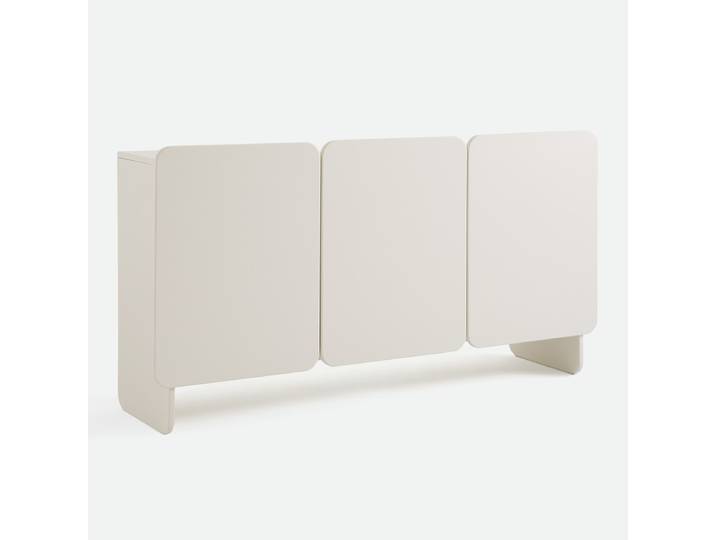 LA REDOUTE Buffet laqué mat, 3 portes, CESCO Beige Ecru