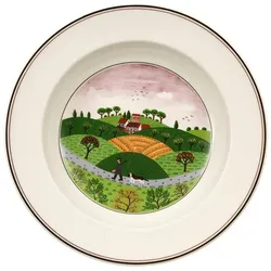 SUPPENTELLER JÄGER Design Naif bunt ø 21 cm