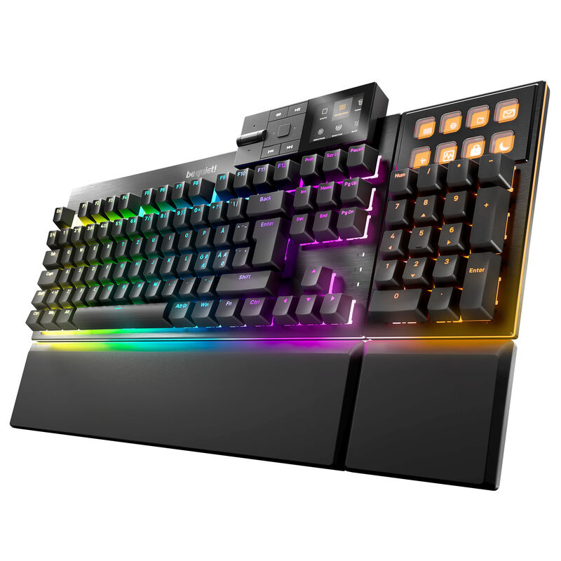 be quiet! Dark Mount Silent Gaming Tastatur, RGB - be quiet! Silent Tactile Switches, schwarz