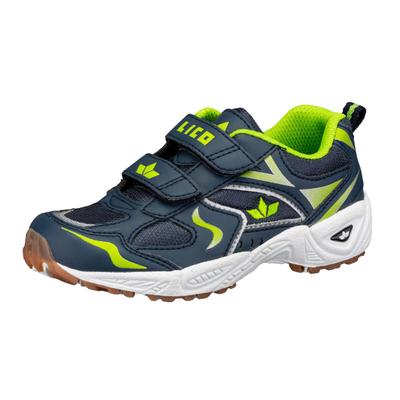 Hallenschuh LICO "Sportschuh Bob V", Mädchen, Gr. 35, Textil, blau, Synthetik, Schuhe Hallenschuh