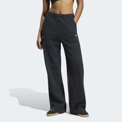 Sporthose ADIDAS ORIGINALS "ESSENTIALS WIDE LEG FRENCH TERRY", Damen, Gr. XL, N-Gr, schwarz (schwarz, normal, gr.), Obermaterial: 100% Baumwolle, Hosen Sporthose