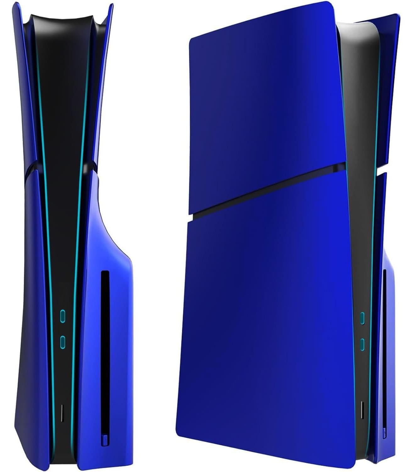 Merkloze vervangende behuizing voor PS5 Slim Disc Edition - Cobalt Blauw