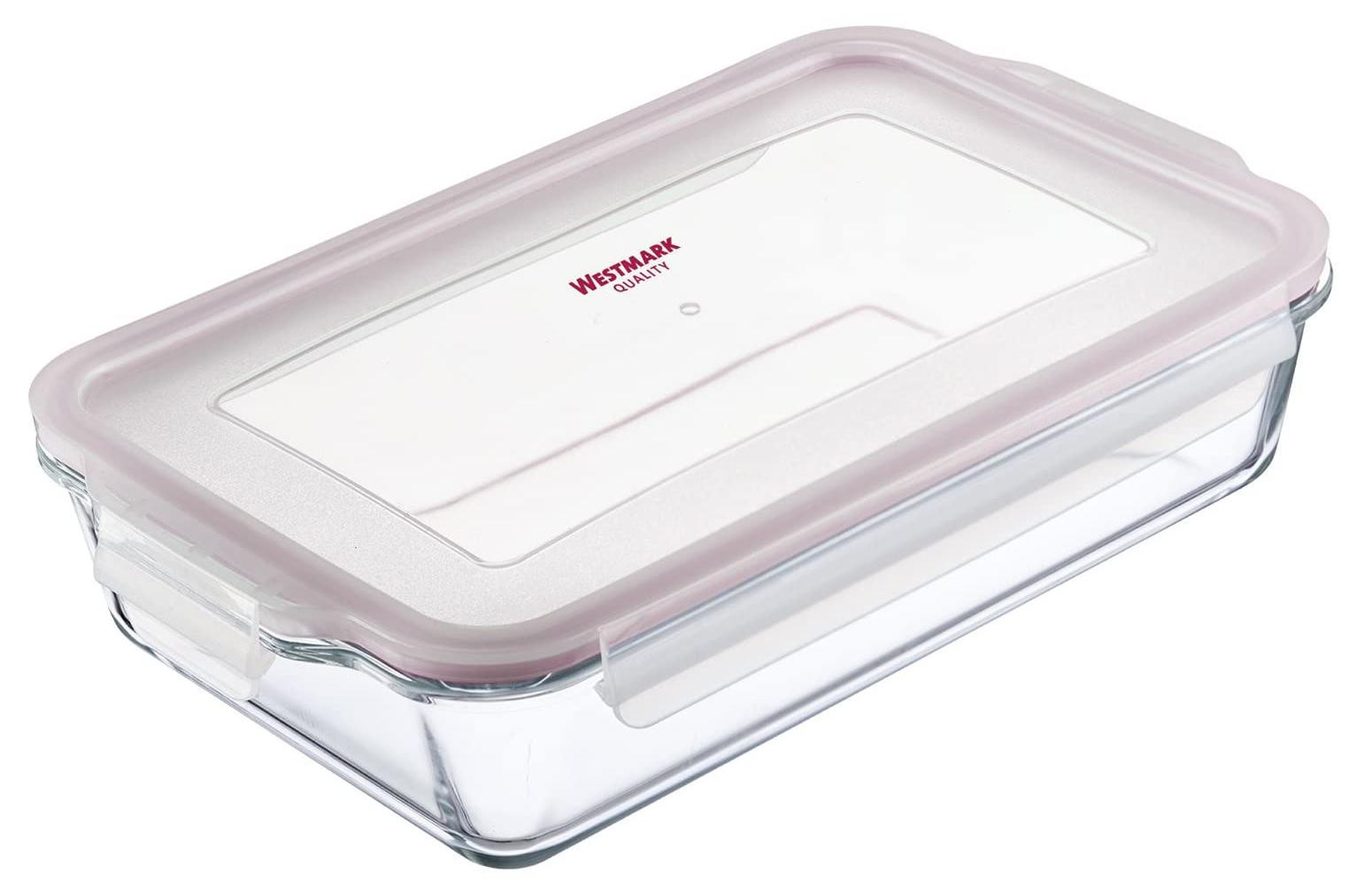 Westmark glazen ovenschotel, 2200 ml, luchtdicht afsluitbaar en magnetronbestendig