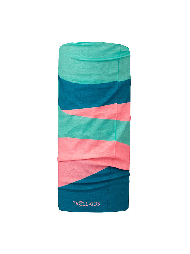 Trollkids Loop-Schal "Coastal Sunset" in Blau/ Rosa - onesize