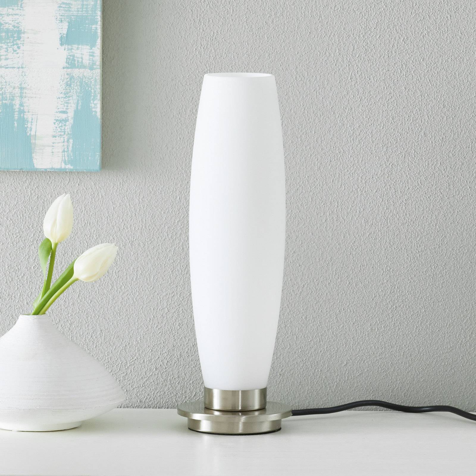 Paul Neuhaus Lampada da tavolo a LED Tyra, dimmerabile, Soggiorno / Sala da pranzo, Vetro, Moderno, Lampada da tavolo LED