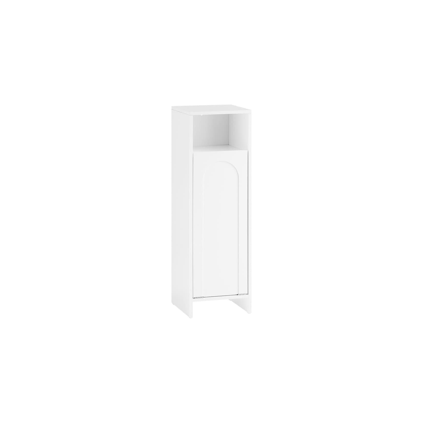 SoBuy Wäscheschrank mit 1 Tür Weiß 30x30x97cm Funktional