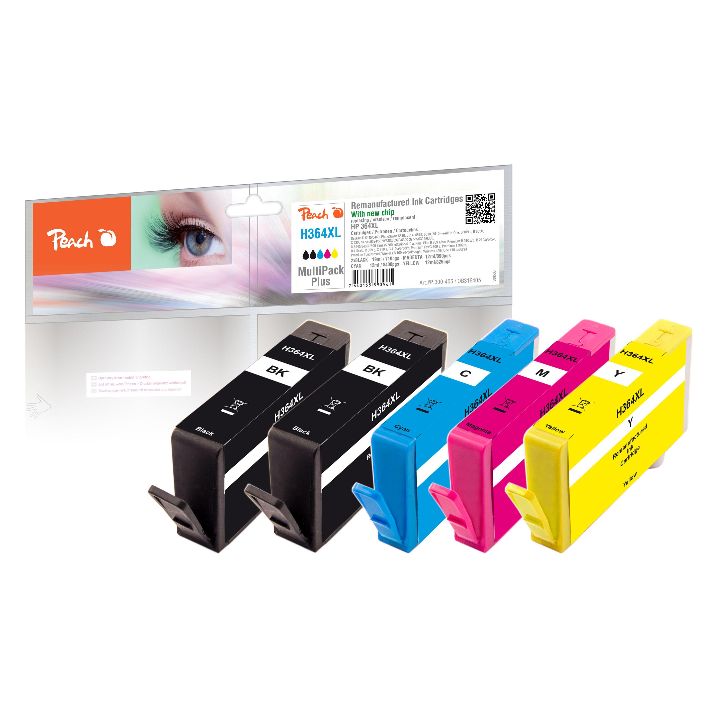 Peach 364XL Multipack (BK, C, M, Y) (PI300-405)