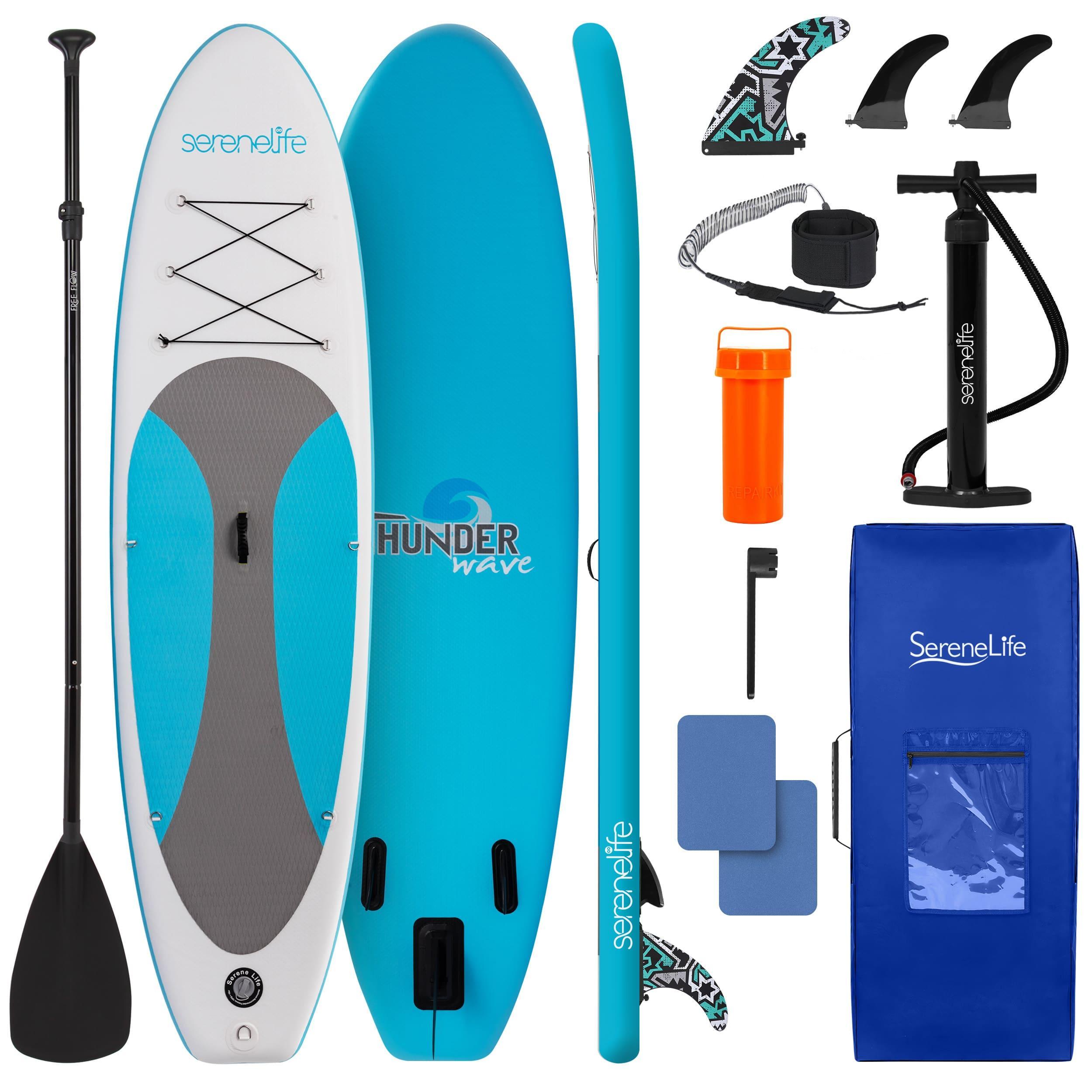Aufblasbares SUP-Board - Stand-Up-Paddleboard - Paddelbrett - Aufblasbares Paddelbrett - Paddelboard, blau