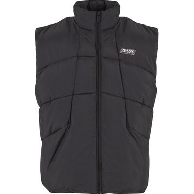 Steppweste KARL KANI "Karl Kani KK Sport Patch Arctic Puffer Vest", Herren, Gr. XS, schwarz, 100% Polyester, Westen Steppweste