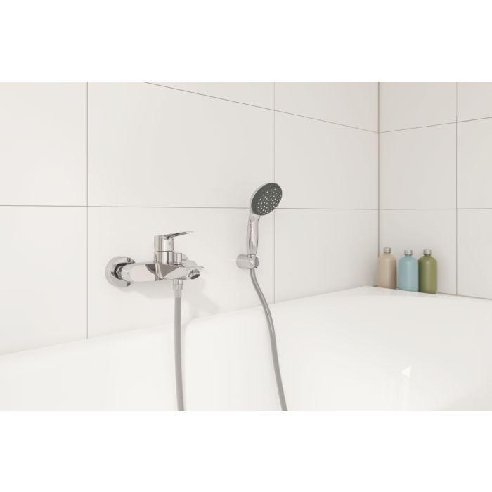 Grohe QuickFix Start Wannenarmatur 23413002 mit Brausegarnitur, chrom