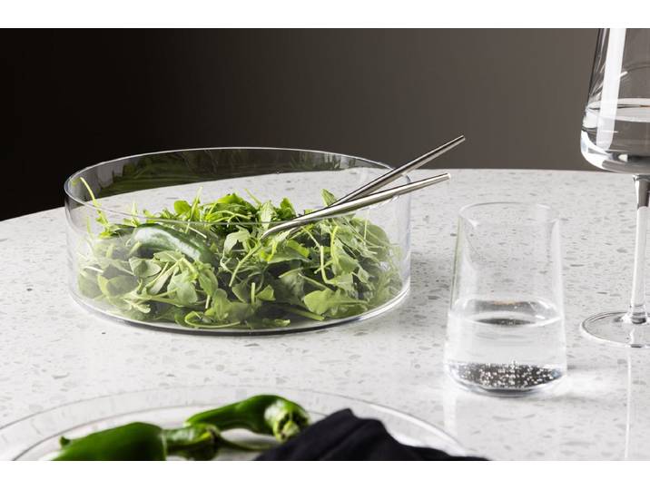 Schüssel Mira - 2er-Set aus Glas, Ø 25 cm - Transparent - Luxusbetten24