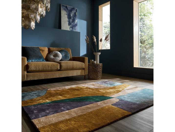 Kurzflorteppich Polaris Multicolor 200 x 290cm Viskose