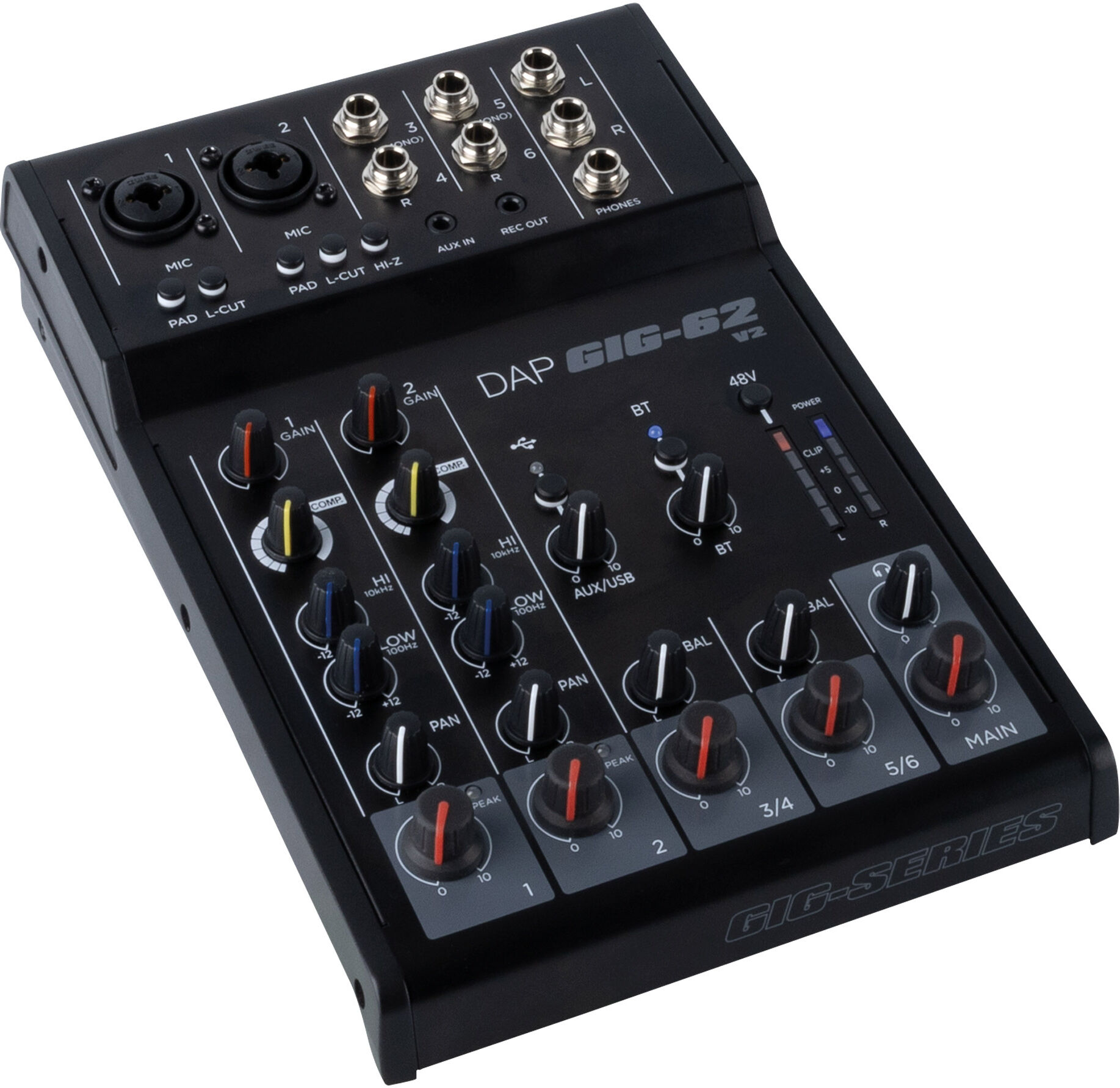 DAP Audio Gig-62 V2 6-Kanal-Analogmischpult