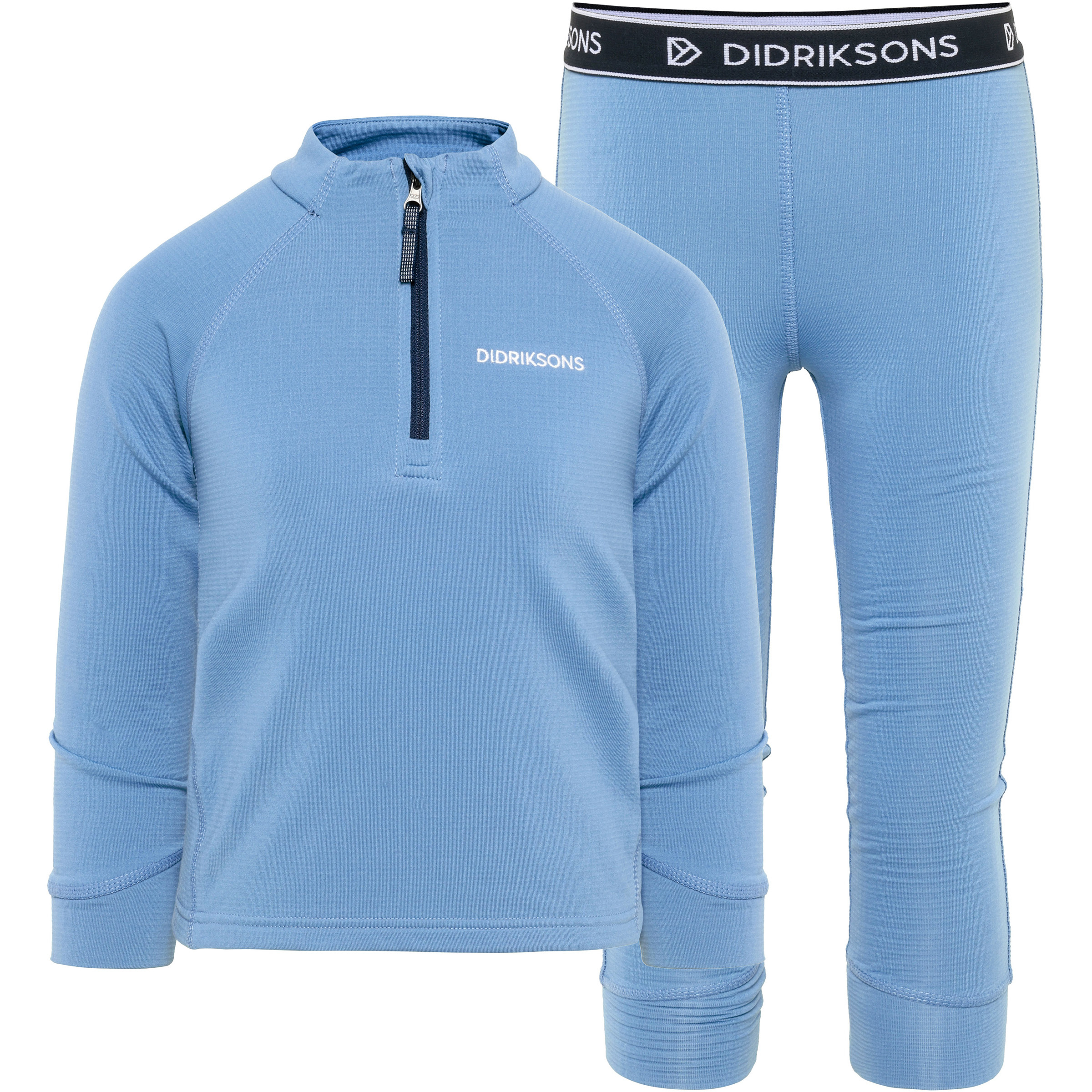 Didriksons Jadis 5 Unterwäsche Set Kinder Skiunterwäsche winter blue Größe 90 Skifahren | Rodeln | Lifestyle Hautfreundlich