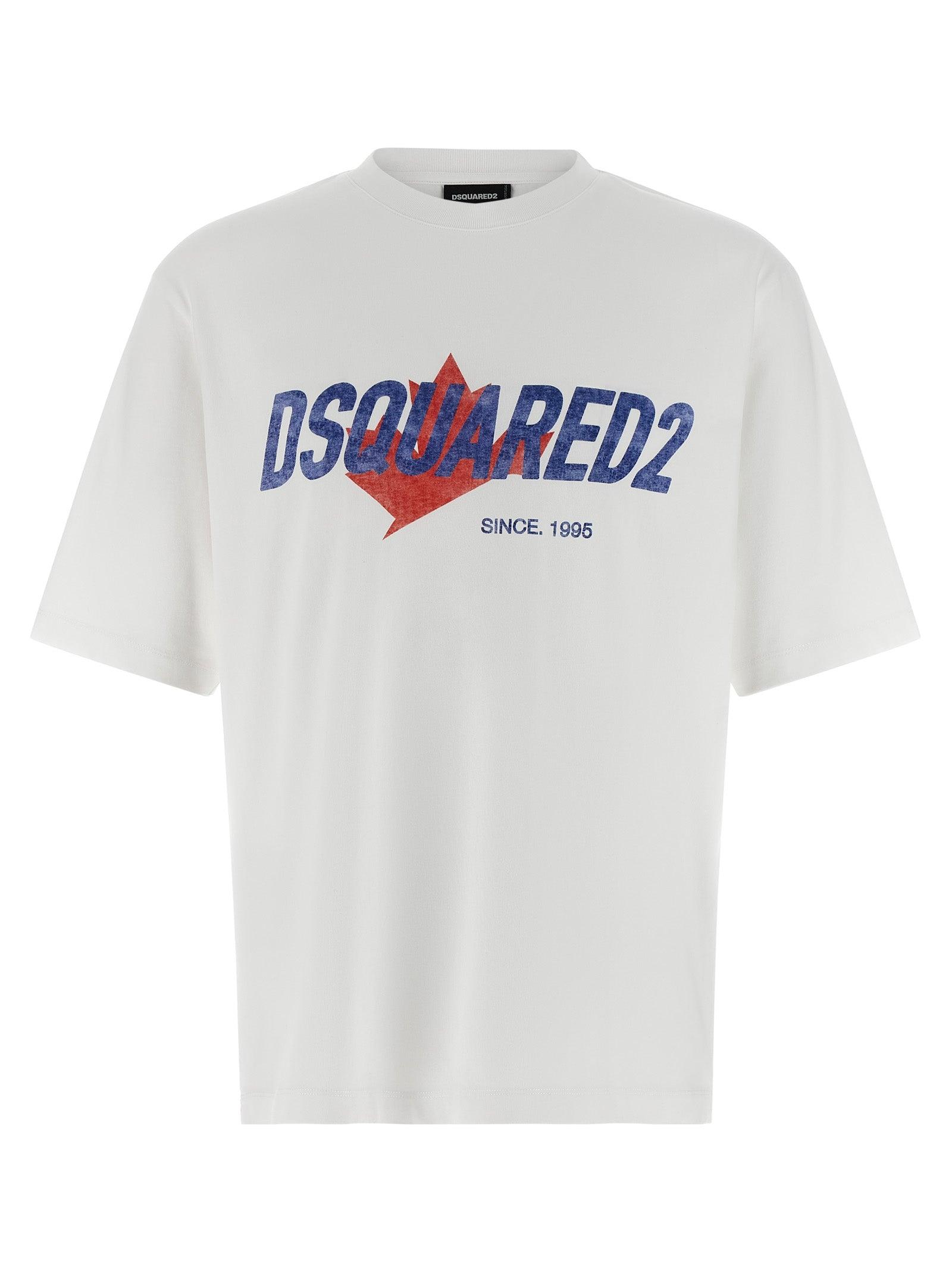Dsquared² Witte Katoenen T-Shirt