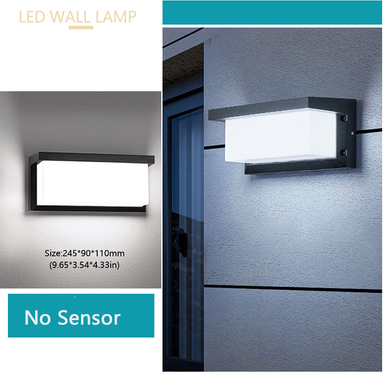 Multisell Products Hub Radar Motion Sensor Outdoor Lamp With Waterproof LED Wall Light For Balcony And Garden Use 30w no Sensor warm White
