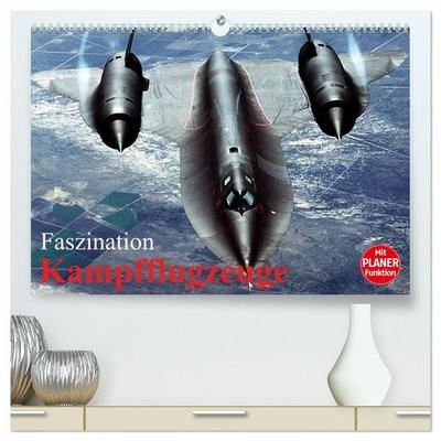 Faszination Kampfflugzeuge (hochwertiger Premium Wandkalender 2026 DIN A2 quer), Kunstdruck in Hochglanz