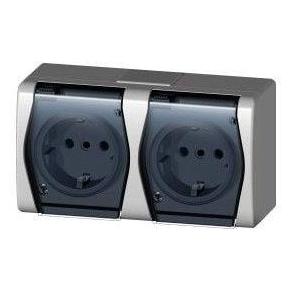 Elektro-Plast PLUG SOCKET HERMES 2 01025-01 WHITE G (?1025-01)